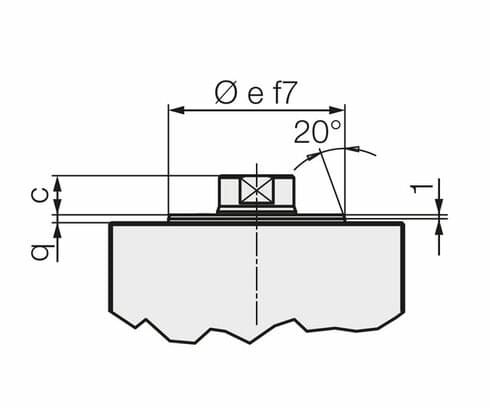 Gehäuse mit Zentrierbund