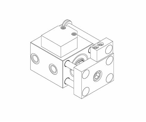 RM Mini-Schieber mit verschiebbaren Schaltnocken